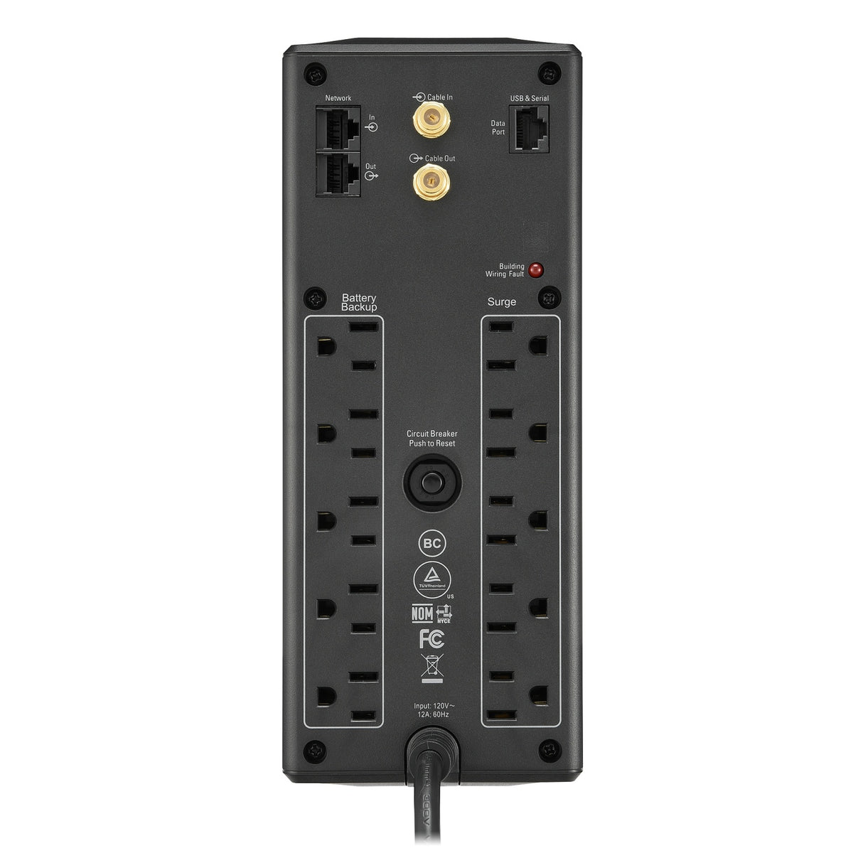 APC Back-UPS Pro BX1500M - UPS - AC 120 V - 900 Watt - 1500 VA - USB - output connectors: 10 - Latin America