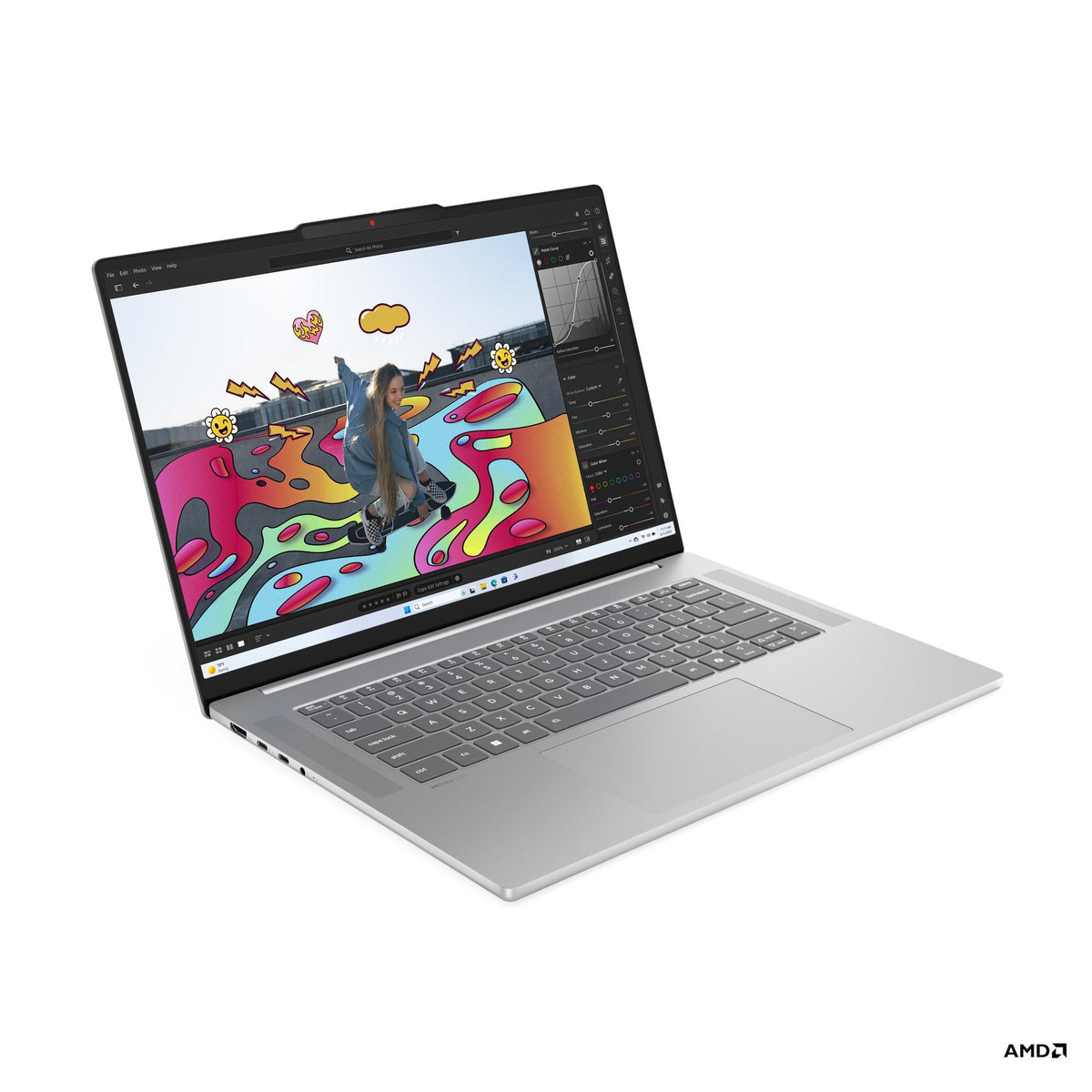 Lenovo IdeaPad Slim 5 15ARP10 - Portátil - 15,3" - 1920 x 1200 - AMD Ryzen 7 7735HS / 3,2 GHz - 16 GB - LPDDR5X SDRAM - 1 TB SSD - AMD Radeon 680M - Windows 11 Home - Gris nube